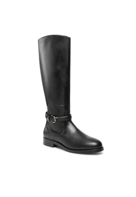 Tommy Hilfiger Ботуши Elevated Essential Longboot FW0FW07484 Черен - Pepit.bg