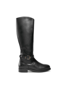 Tommy Hilfiger Ботуши Elevated Essential Longboot FW0FW07484 Черен - Pepit.bg
