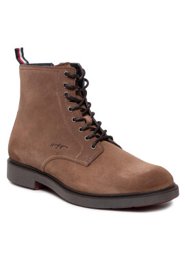 Tommy Hilfiger Ботуши Elevated Rounded Suede FM0FM03794 Кафяв - Pepit.bg
