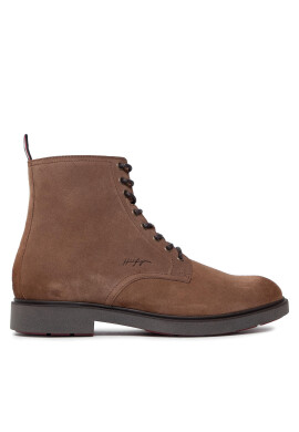 Tommy Hilfiger Ботуши Elevated Rounded Suede FM0FM03794 Кафяв - Pepit.bg
