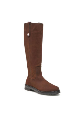Tommy Hilfiger Ботуши Th Coin Longboot FW0FW07049 Кафяв - Pepit.bg