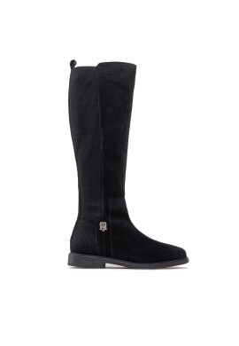 Tommy Hilfiger Ботуши Th Essentials Longboot FW0FW07050 Черен - Pepit.bg