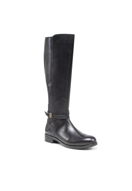 Tommy Hilfiger Ботуши Th Hardware On Belt Longboot FW0FW05963 Черен - Pepit.bg