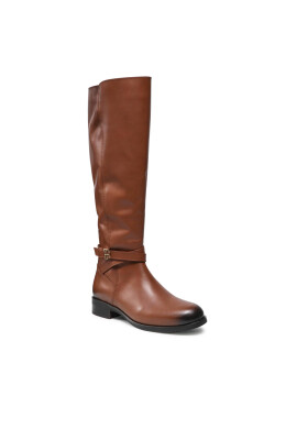 Tommy Hilfiger Ботуши Th Hardware On Belt Longboot FW0FW05963 Кафяв - Pepit.bg