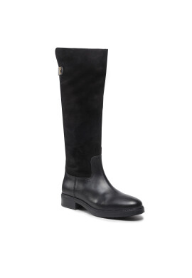 Tommy Hilfiger Ботуши Th Suede Longboot FW0FW07052 Черен - Pepit.bg