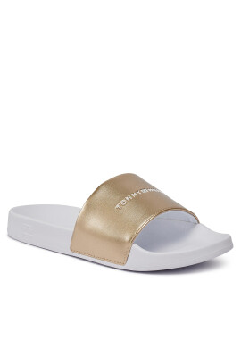 Tommy Hilfiger Чехли Metallic Pool Slide FW0FW07829 Бял - Pepit.bg