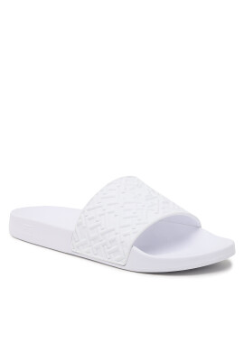 Tommy Hilfiger Чехли Rubber Th Monogram Pool Slide FM0FM04464 Бял - Pepit.bg
