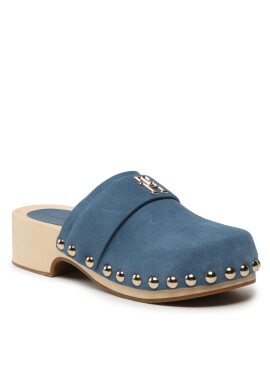 Tommy Hilfiger Сабо Th Clog Suede FW0FW07171 Син - Pepit.bg