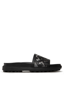 Tommy Hilfiger Чехли Th Elevated Flat Sandal FW0FW07407 Черен - Pepit.bg