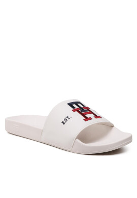 Tommy Hilfiger Чехли Th Embroidery Pool Slide FM0FM04465 Бял - Pepit.bg