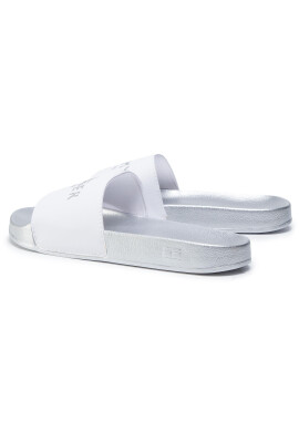 Tommy Hilfiger Чехли Th Glitter Pool Slide FW0FW04982 Бял - Pepit.bg