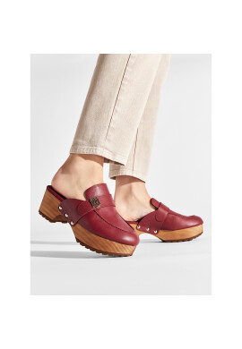 Tommy Hilfiger Чехли Th Hardware Mid Hell Clog FW0FW06602 Бордо - Pepit.bg