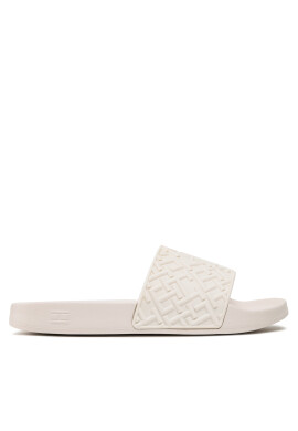 Tommy Hilfiger Чехли Th Monogram Pool Slide FW0FW06987 Бял - Pepit.bg