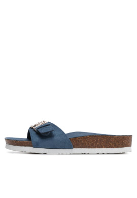 Tommy Hilfiger Чехли Th Mule Sandal Suede FW0FW07071 Син - Pepit.bg