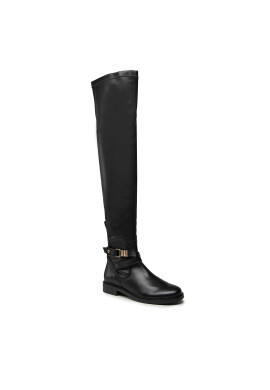 Tommy Hilfiger Чизми Th Hardware Overknee Boot FW0FW06057 Черен - Pepit.bg