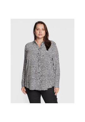Tommy Hilfiger Curve Риза Fleur WW0WW34310 Бял Regular Fit - Pepit.bg