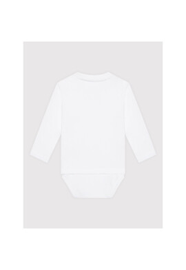Tommy Hilfiger Детско боди Baby Solid KN0KN01408 Бял Regular Fit - Pepit.bg