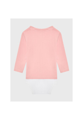 Tommy Hilfiger Детско боди Baby Solid KN0KN01408 Розов Regular Fit - Pepit.bg