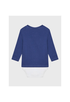 Tommy Hilfiger Детско боди Baby Solid KN0KN01408 Син Regular Fit - Pepit.bg