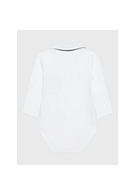 Tommy Hilfiger Детско боди Poplin Collar KN0KN01183 Бял Regular Fit - Pepit.bg