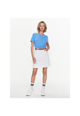 Tommy Hilfiger Дънкова пола WW0WW38131 Бял Regular Fit - Pepit.bg