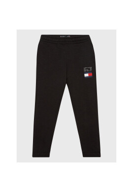 Tommy Hilfiger Долнище анцуг Flag KB0KB07978 D Черен Regular Fit - Pepit.bg