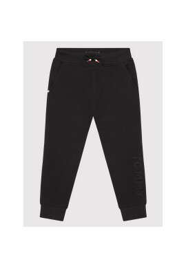 Tommy Hilfiger Долнище анцуг Embossed KB0KB06383 M Черен Regular Fit - Pepit.bg