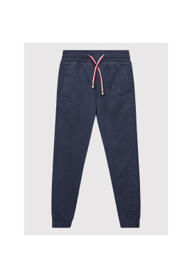 Tommy Hilfiger Долнище анцуг Embossed KB0KB07060 M Тъмносин Regular Fit - Pepit.bg