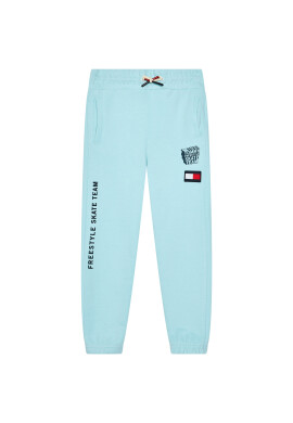 Tommy Hilfiger Долнище анцуг Graphic KB0KB06584 M Син Regular Fit - Pepit.bg