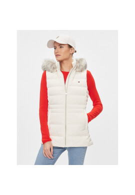 Tommy Hilfiger Елек Tyra WW0WW39744 Бял Regular Fit - Pepit.bg