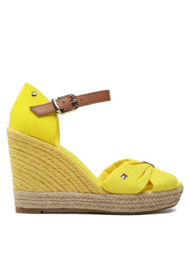 Tommy Hilfiger Еспадрили Basic Open Toe High Wedge FW0FW04784 Жълт - Pepit.bg