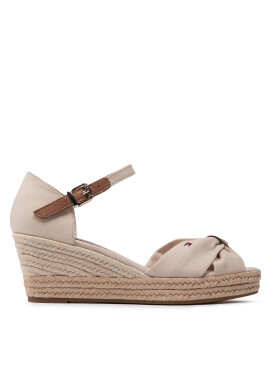 Tommy Hilfiger Еспадрили Basic Open Toe Mid Wedge FW0FW04785 Бежов - Pepit.bg