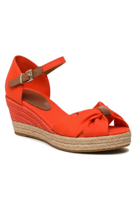 Tommy Hilfiger Еспадрили Basic Open Toe Mid Wedge FW0FW04785 Оранжев - Pepit.bg