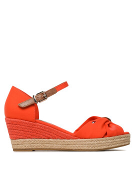 Tommy Hilfiger Еспадрили Basic Open Toe Mid Wedge FW0FW04785 Оранжев - Pepit.bg