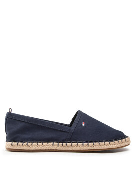Tommy Hilfiger Еспадрили Basic Tommy Flat Espadrille FW0FW06497 Тъмносин - Pepit.bg