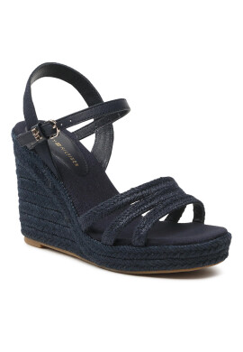 Tommy Hilfiger Еспадрили Essential Basic Wedge Sandal FW0FW07220 Тъмносин - Pepit.bg
