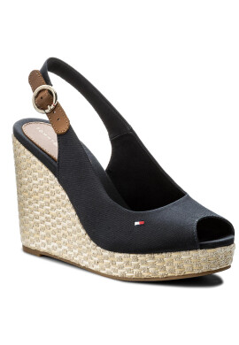 Tommy Hilfiger Еспадрили Iconic Elena Basic Sling Back FW0FW02787 Тъмносин - Pepit.bg