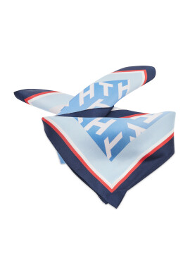Tommy Hilfiger Фишу Iconic Pop Silk AW0AW12174 Син - Pepit.bg