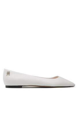 Tommy Hilfiger Балеринки Th Pointed FW0FW07242 Бял - Pepit.bg