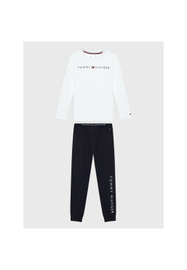 Tommy Hilfiger Пижама Basic UB0UB00406 Бял Regular Fit - Pepit.bg
