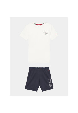 Tommy Hilfiger Пижама UB0UB00494 Бял Regular Fit - Pepit.bg