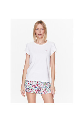 Tommy Hilfiger Пижама UW0UW04149 Бял Regular Fit - Pepit.bg
