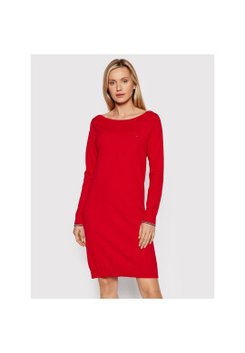 Tommy Hilfiger Плетена рокля Shift WW0WW31452 Червен Regular Fit - Pepit.bg