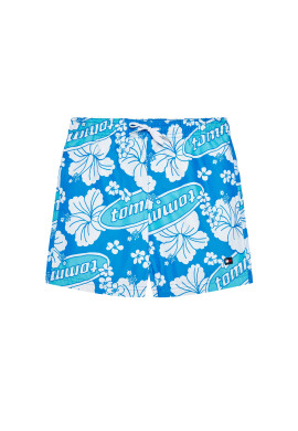Tommy Hilfiger Плувни шорти Medium Drawstring-Print UB0UB00385 Син Regular Fit - Pepit.bg