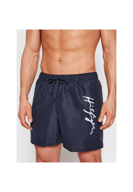 Tommy Hilfiger Плувни шорти Medium Drawstring UM0UM02060 Тъмносин Regular Fit - Pepit.bg