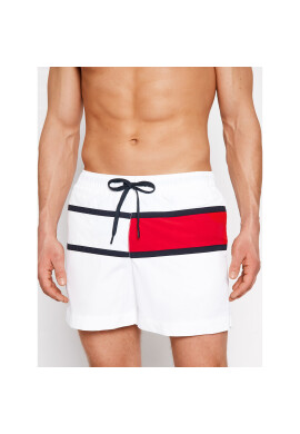 Tommy Hilfiger Плувни шорти Medium UM0UM02055 Бял Regular Fit - Pepit.bg