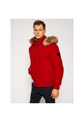 Tommy Hilfiger Пухено яке Hampton MW0MW14876 Червен Regular Fit - Pepit.bg