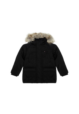 Tommy Hilfiger Пухено яке Tech Parka KB0KB05996 D Черен Regular Fit - Pepit.bg