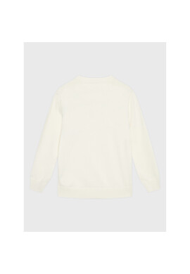 Tommy Hilfiger Пуловер Essential Global Stripe KB0KB07826 D Бял Regular Fit - Pepit.bg