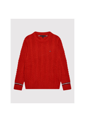 Tommy Hilfiger Пуловер Essential KB0KB06920 D Червен Regular Fit - Pepit.bg